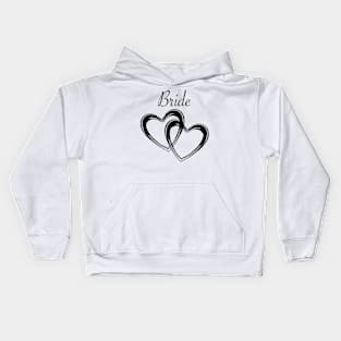 Bride Twin Heart Collection Kids Hoodie